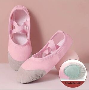 Ballet Dance Non-Slip‎ Shoes Toddlers Pink Ballet Slippers Size 26 (9.5)
